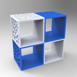 rendu essemble caisse O.jpg Fichier STL Etagère design à monter sur mesure・Design pour imprimante 3D à télécharger, GuilhemPerroud