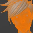 il_1140xN.2443493773_dxzr.jpg Overwatch Tracer Lifesize Head Sculpt 3D Print Files (Download files) statue figure video game digital pattern 3D printing