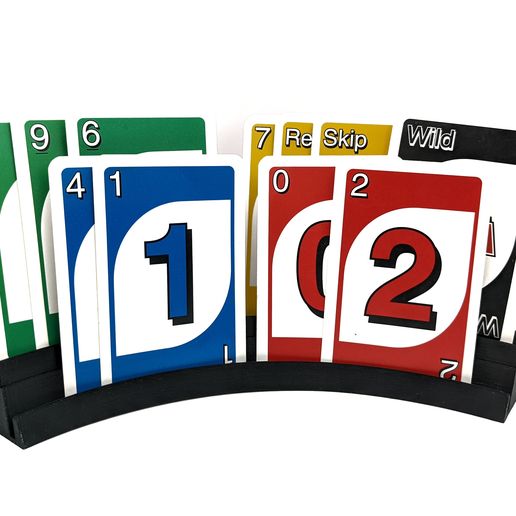 Curved Double Row Game Card Holder
