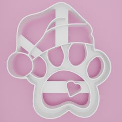 Christmas-paw.jpg Christmas paw Cookie cutter