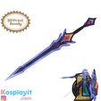 fda.jpg Battle Academia Leona Sword 3D Model Digital File - League of Legends Cosplay - Leona Cosplay - 3D Printing- 3D Print - LOL Cosplay