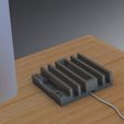Multi Dock Charging Station (6).jpg Çoklu Cihaz Şarj İstasyonu ve Düzenleyici - Çağdaş Tasarım