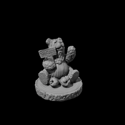 2023-02-06-111838.png 3D file Country Bear "Welcome" Figurine・3D printable design to download