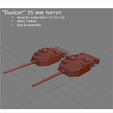 Capture.png Rooikat Mk1 C & D 76 mm gun turret 1:35 and 1:72 scales