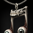 Main.png Gothic Eyeball Musical Note Pendant