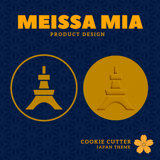 83.-Cookie-Tokyo-Tower.png Japanese Tokyo Tower Cookie Cutter – City Architecture - 3D Print File for Iconic Landmark Baking