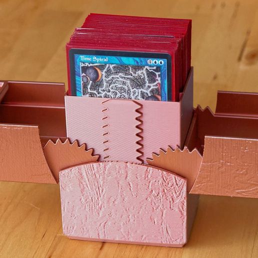 Tolesum Caja de Cartas para MTG, Card Deck Box para 100 Cartas con 2 Pantallas Commander, Magnetic Flip Box con Cuero de PU para Cartas de Magic Commander TCG - Azul