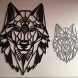 899b95b5e2f8f230feb0eef5a8b554fd.jpg Free STL file WOLF WALL SCULPTURE 2D・Design to download and 3D print