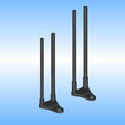 Snag-bars-ears-DIY-3D.png Snag Bars Ears [STANDARD]  | Carp Fishing Rod Holder, Lock  | Print-in-place