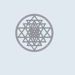 IMG_0548.png STL-Datei sri yantra coaster・3D-druckbare Vorlage zum herunterladen