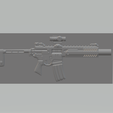 Sig MCX.png Assault Rifle SIg Sauer STL Model 1 Side in STL file