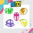 Muestrario.jpg TEEN TITANS GO - - YOUNG TITANS - COOKIE CUTTER