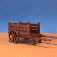 IMG_4625-2.jpg Archivo STL Carreta miniatura Medieval para figuras escala playmobil・Modelo para descargar y imprimir en 3D