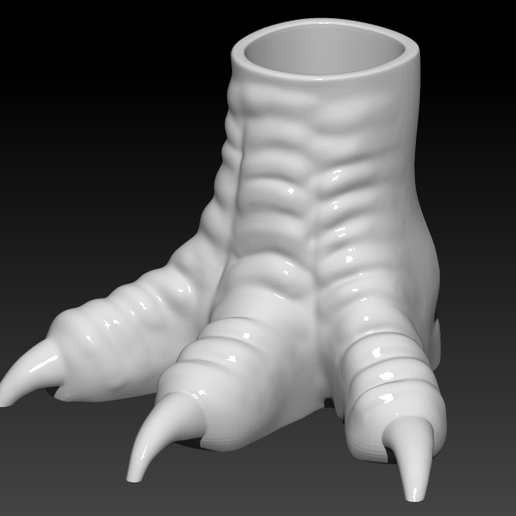 Dino Foot Stationery Holder 3D model