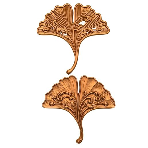 Carved Plaster Molding Decoration / acanthus leaf carving / carved leaf stl / acanthus leaf motif