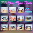 4.png MINIATURE Home Music Studio Miniature Furniture Collection 22 Items | Miniature Furniture