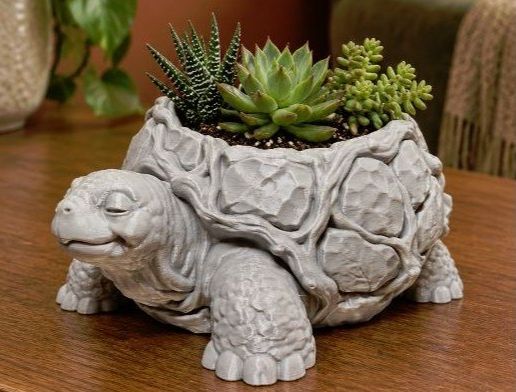Turtle flower pot