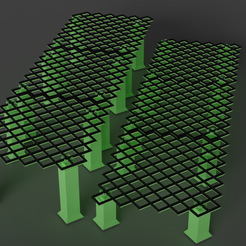 glow-rack-no-overlaps.png STL file interlocking Modular Reef Frag Rack for saltwater aquarium fishtank support free・3D printing design to download