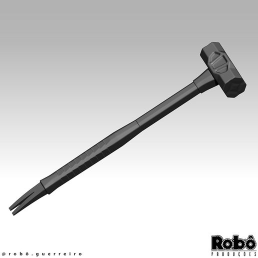 GHOST-NIGHTWAR-COD-MW22-BREACHING-TOOL-SLEEDHAMMER-06.jpg Ghost Sledge Hammer - Outil de brèche pour Cosplay - Modèle STL fichier d'impression 3D