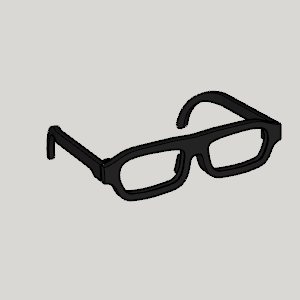 Frame Reinforced Glasses - 3D model önizlemesi