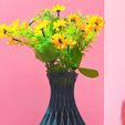 Inter Cross Spiral Flower Vase