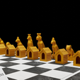 DG-4.png Dog Chess Set - Animal Dog 6 Different Chess Pieces