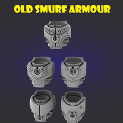 Promo-Image.png STL file Old Smurf Armour・Template to download and 3D print