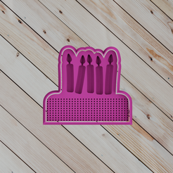 2.png STL file COOKIE CUTTER candles frame decorations・3D printing model to download