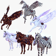portada233.png HORSE PEGASUS HORSE - DOWNLOAD HORSE 3D MODEL - ANIMATED COLLECTION FOR BLENDER-FBX-UNITY-MAYA-UNREAL-C4D-3DS MAX - 3D PRINTING HORSE HORSE PEGASUS