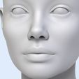 3.68.jpg 3 3D Head Face Female Character Women teenager portrait doll 3D Low-poly 3D model