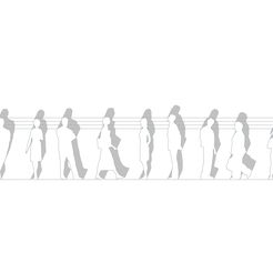 Escalas_Humanas_1.jpg Archivo STL PEOPLE 2D (PERSONAS 2D) PACK 1・Objeto para impresora 3D para descargar