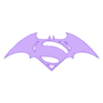Superman_Batman_Logo.STL Logótipo do super-homem + batman