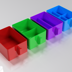 STL file Mini Storage Box with Rotary Drawer・3D printer design to