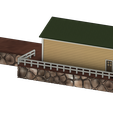 N-Scale-Freight-Building-3.png N Scale Freight Building With Dock