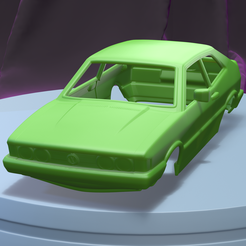 A001.png STL file VOLKSWAGEN SCIROCCO 1977 (1/24) printable car body・Template to download and 3D print