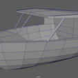 Low_Poly_Boat_06_Wireframe_06.png Low Poly Boat // Design 06
