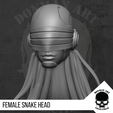 18.png Female Snake Head for action figures