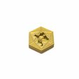 1 gold.JPG paper weight by TITAN Corporation