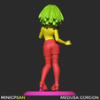 C.png Medusa Gorgon - Elegante traje negro sin mangas - Soul Eater Anime Figure - Impresión 3D