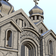23.png Orthodox brick cathedral with bell tower and double towers (3) - Flames of war Bolt Action USSR WW2 Cold Era Modern Russia
