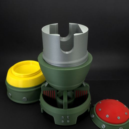 20250926_152950.jpg Fallout Mini Nuke MTG commander (no glue, paint or magnets needed)