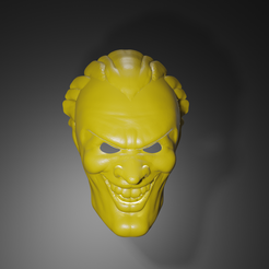 1.png STL file Joker Character Movie Full Face Mask-Joker Mask-Cosplay Mask・3D printing design to download, ZenTR