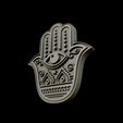 08.jpg Hamsa Hand symbol 3D model relief 02