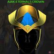 001-Copy.jpg AJAK Crown - Salma Hayek Helmet - Eternals Marvel Movie 2021 3D print model