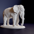 3.png Elephant standing STL