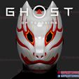 ghost_of_tsushima_mask_of_Tomoe-01.jpg Ghost of Tsushima Japanese Kitsune Fox Mask - Shattered Mask of Tomoe