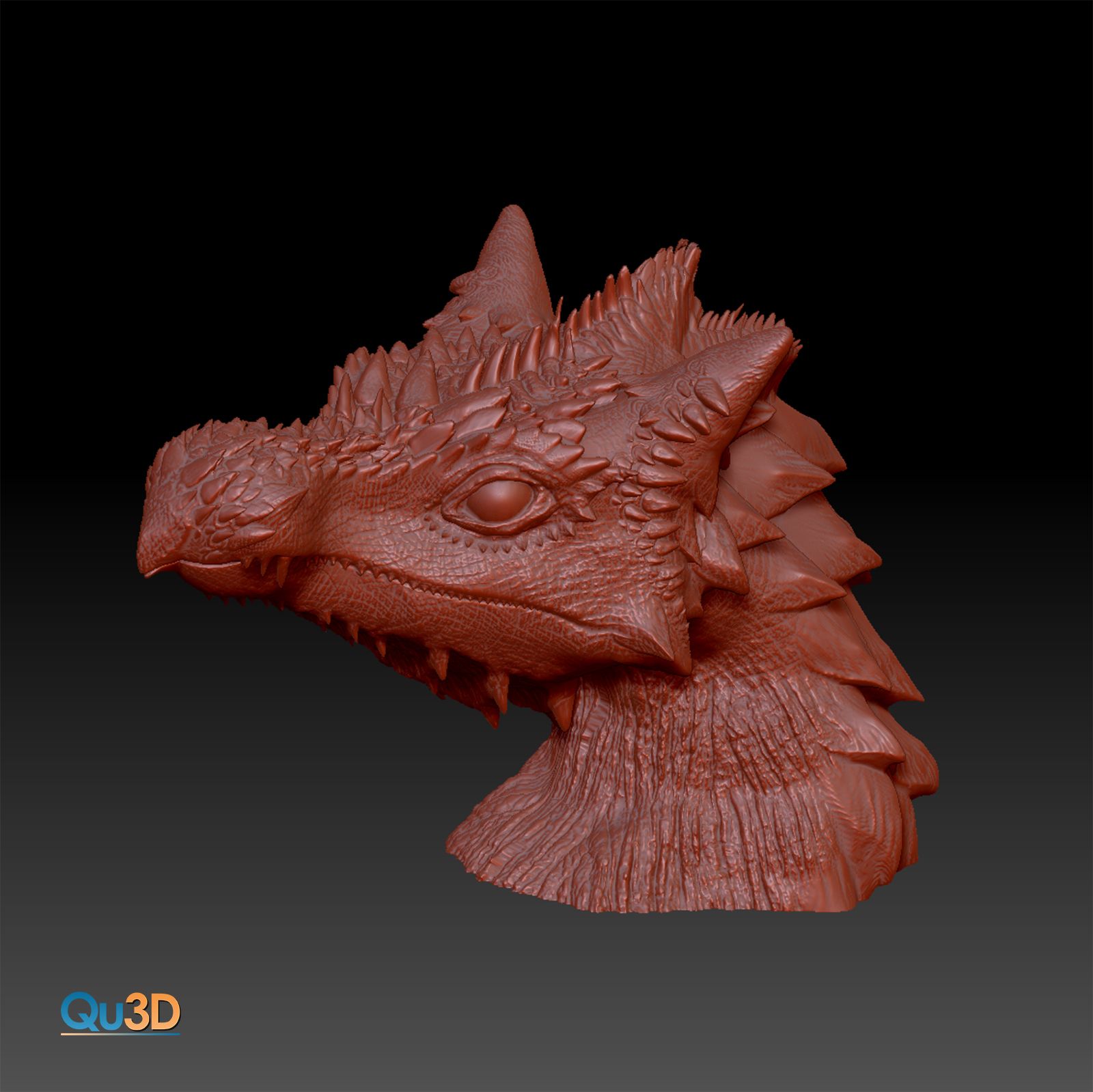 STL file Dragon bust - Ladynie- HIGH-POLYGON・3D print design to ...