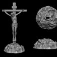 image-2.jpg The Divine 3D Printed Sculpture of Jesus on the Cross
