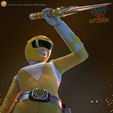 Yellow07.jpg 3D file Yellow Ranger - Mighty Morphin Power Rangers・Template to download and 3D print