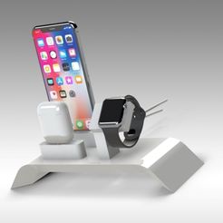 Untitled-564.jpg STL file Apple Device Charging Station・3D print object to download, Trikonics